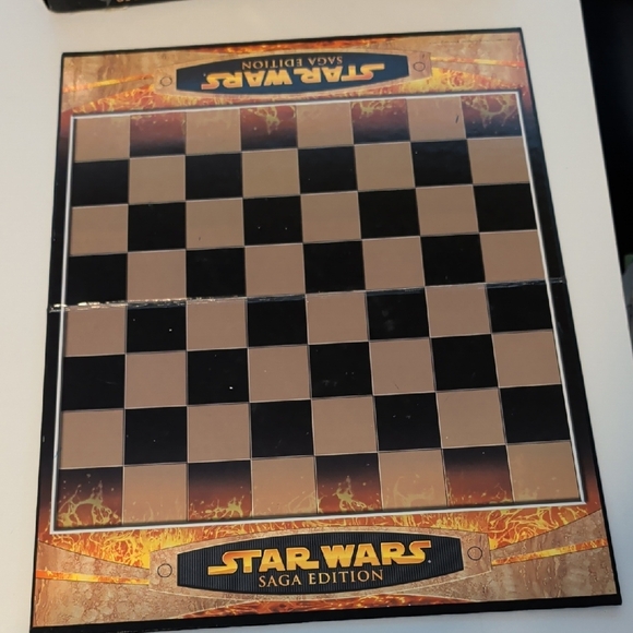 Star Wars Saga Edition Chess Set with Black and Gold Design